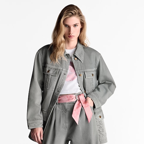 Monogram Infinity Denim BB Bandeau S00 in Wanita's Aksesori Silk Squares and Bandeaus collections by Louis Vuitton (Perbesar produk)