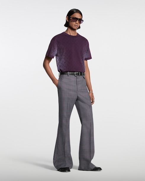 Monogram Jacquard Short-Sleeved Crewneck in Pria's Pakaian Semua Koleksi collections by Louis Vuitton