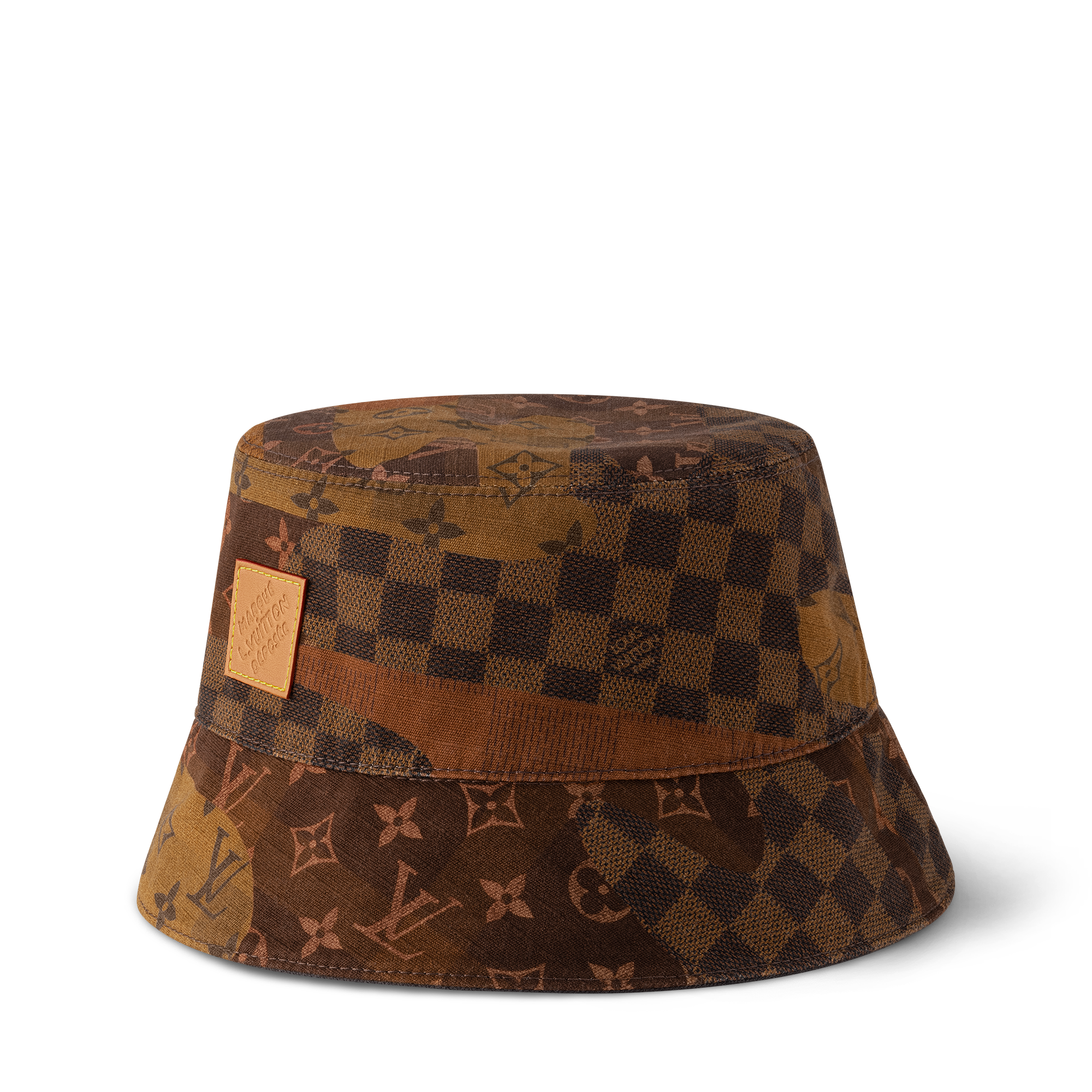 Monogram Landscape Reversible Bucket Hat S00 in Pria
