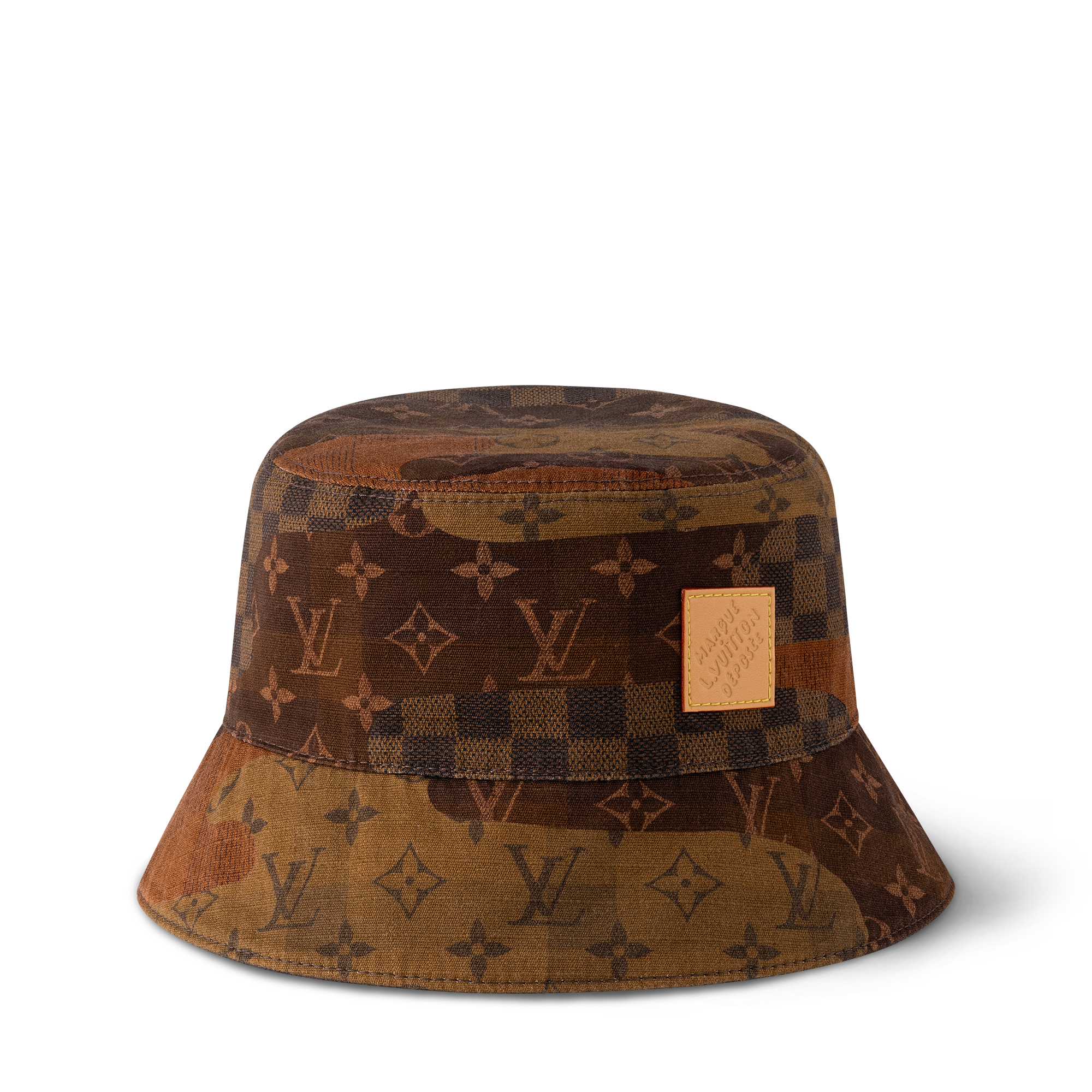 Monogram Landscape Reversible Bucket Hat S00 in Pria