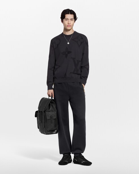 Monogram Long-Sleeved Cotton Crewneck in Men's Ready-to-Wear All Ready-to-Wear collections by Louis Vuitton