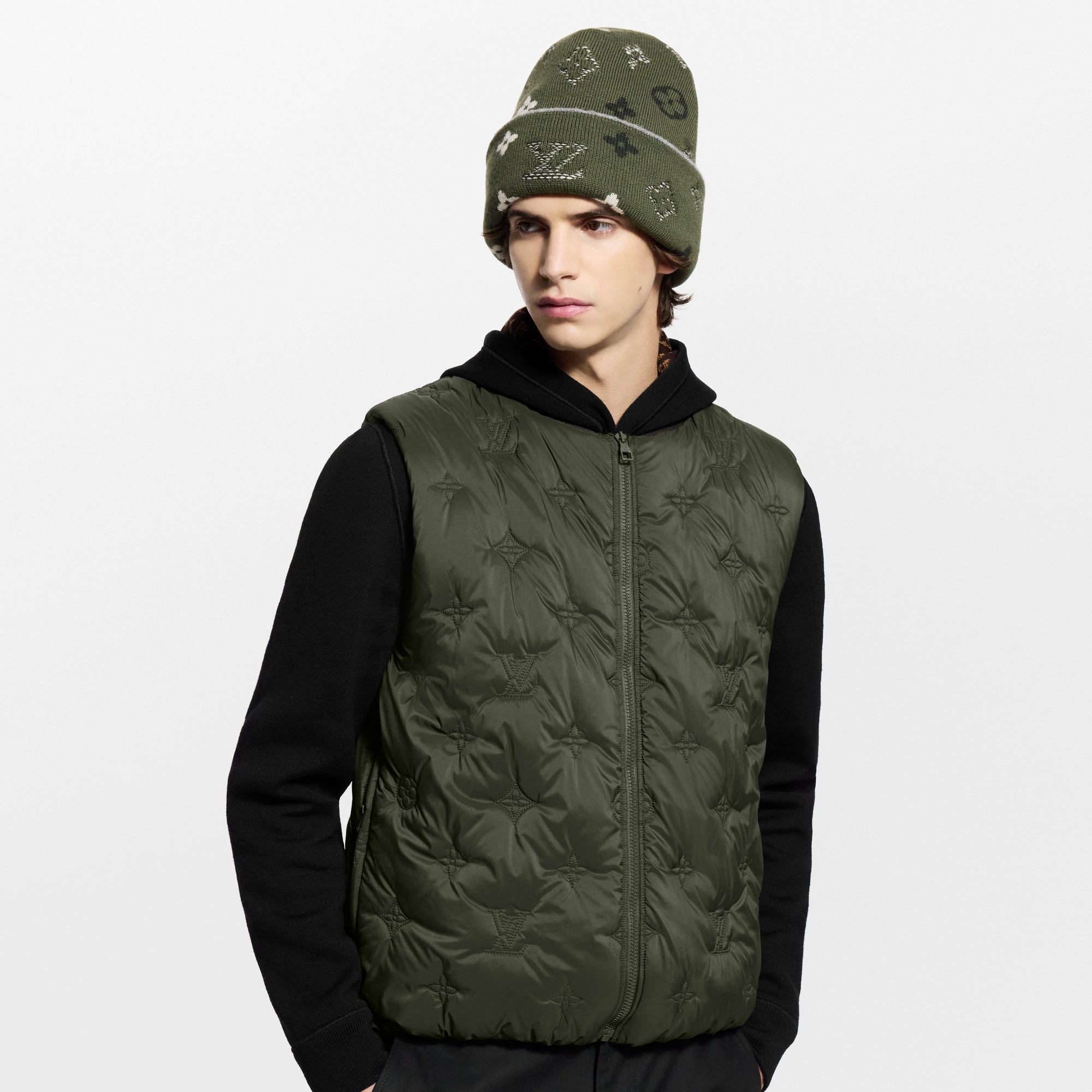 Monogram Padded Vest  in Pria