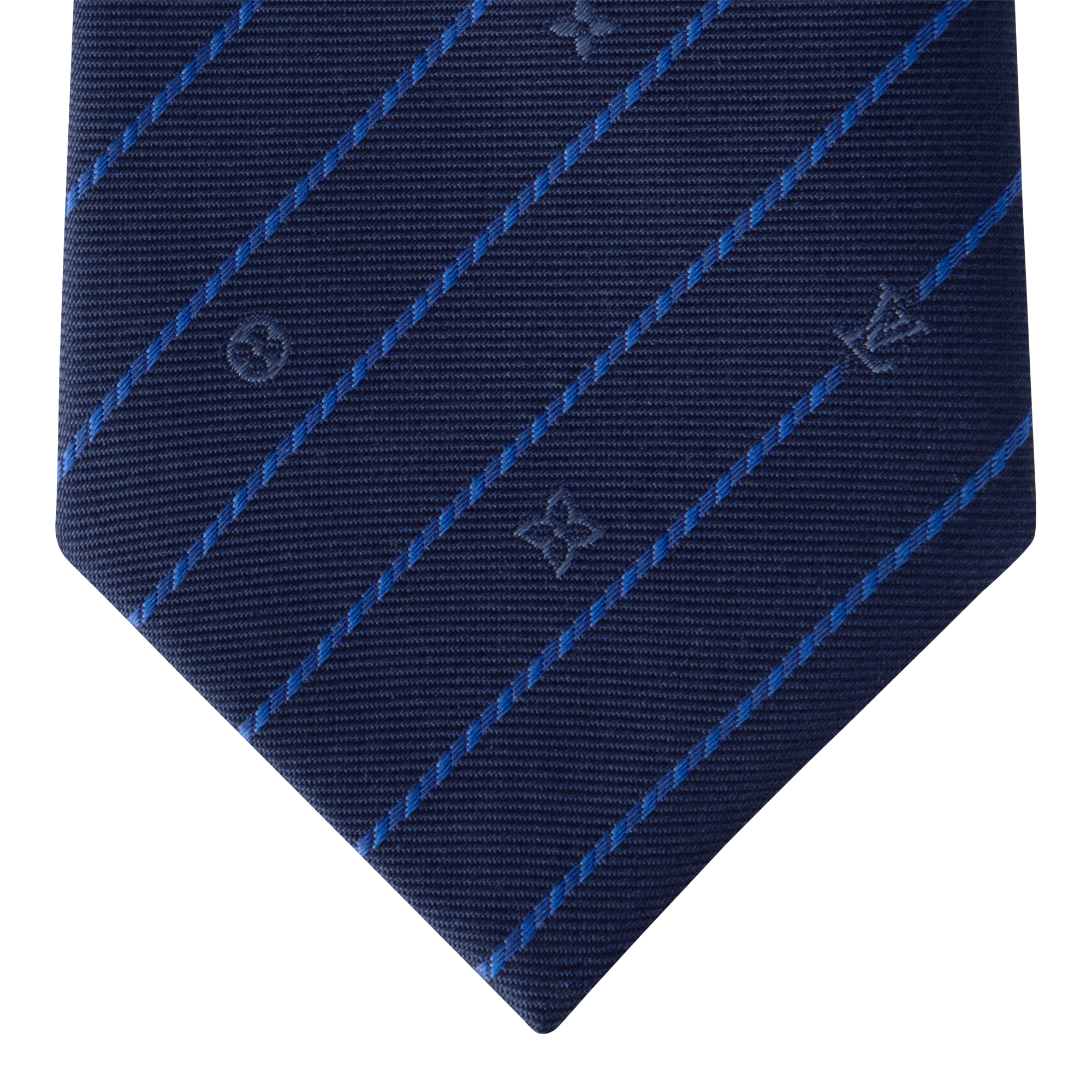 Monogram Pinstripes Tie S00 in Pria