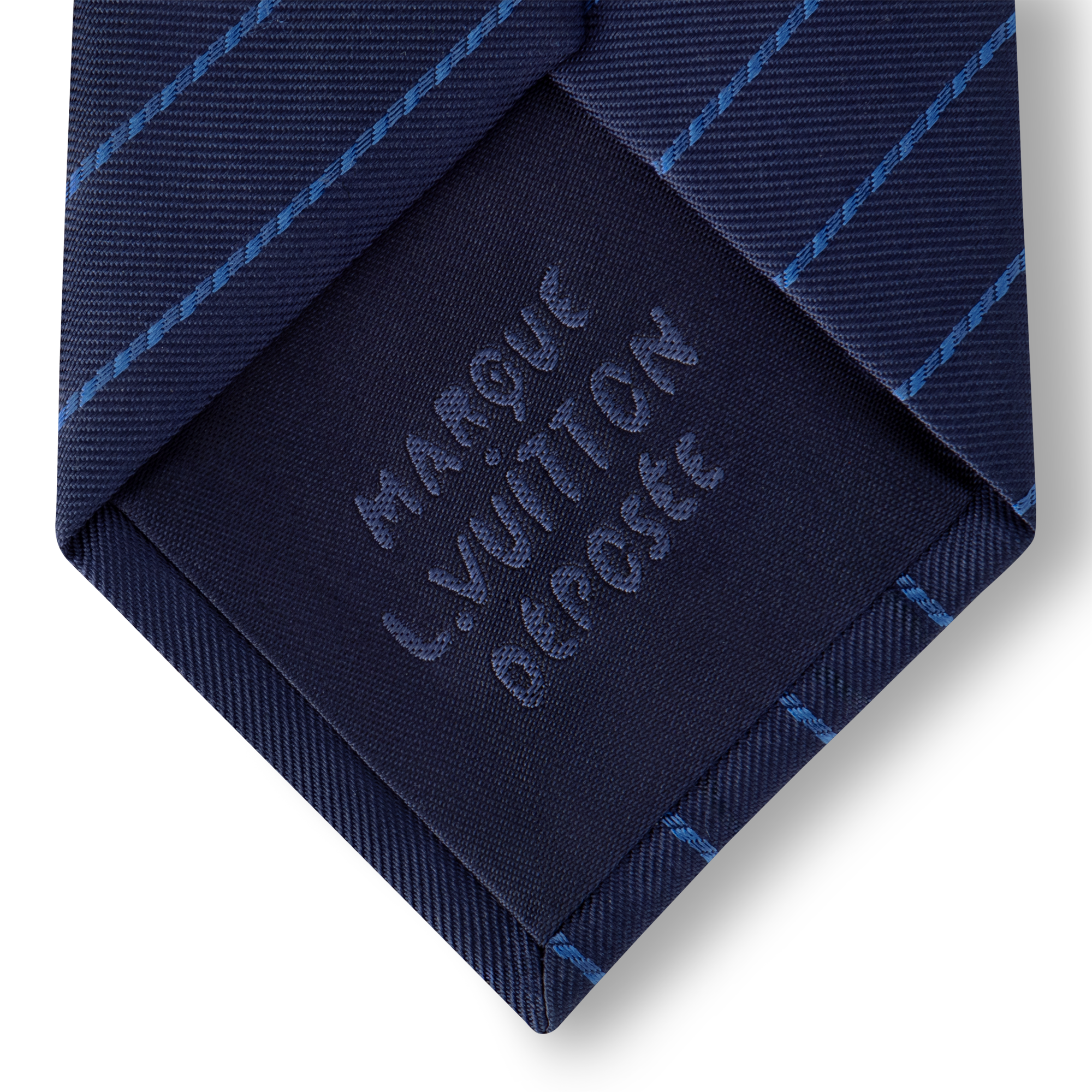 Monogram Pinstripes Tie S00 in Pria