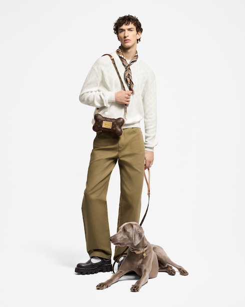 モノグラムポインテールコットンプルオーバー メンズ ウェア(洋服)