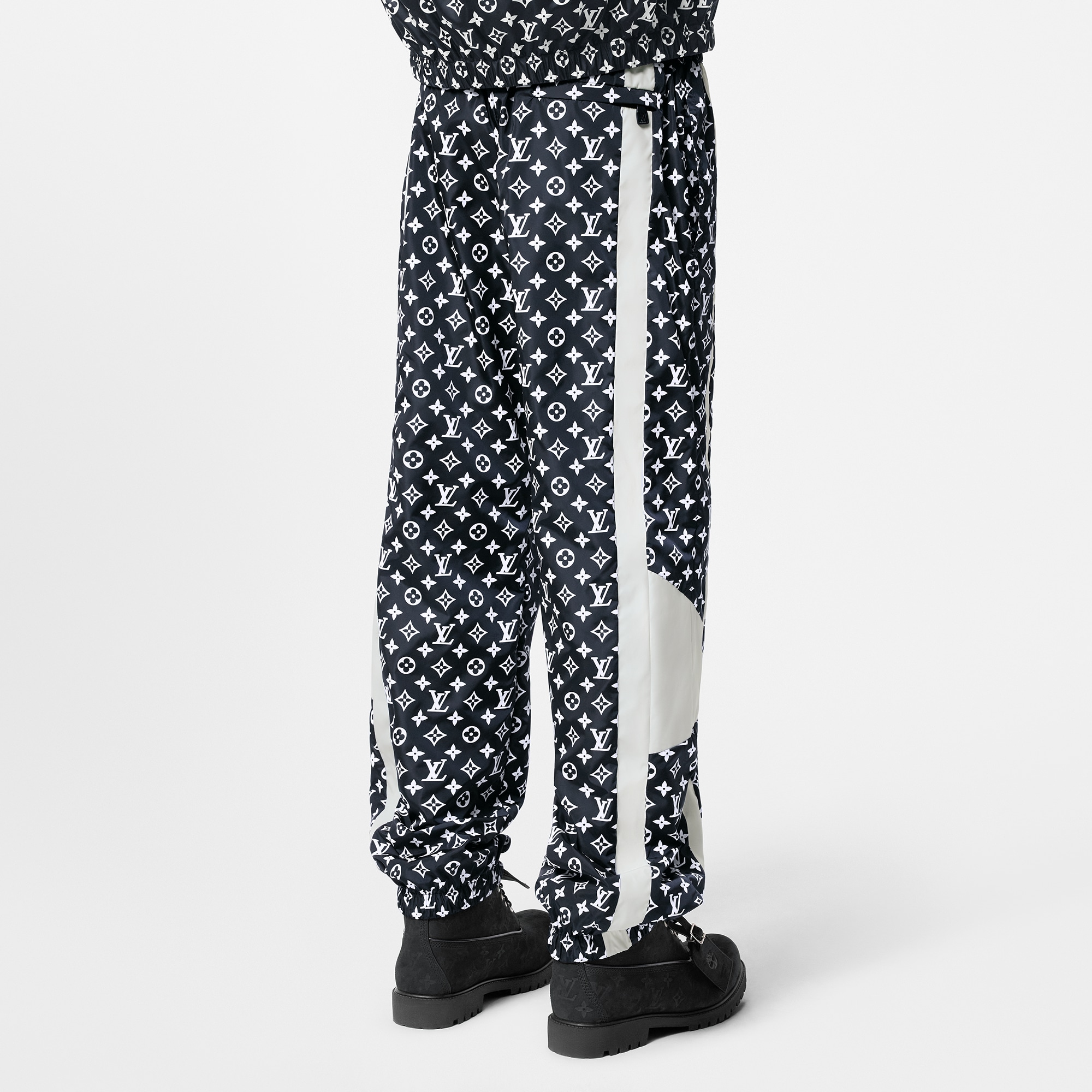 Monogram Printed Technical Track Pants  in Pria