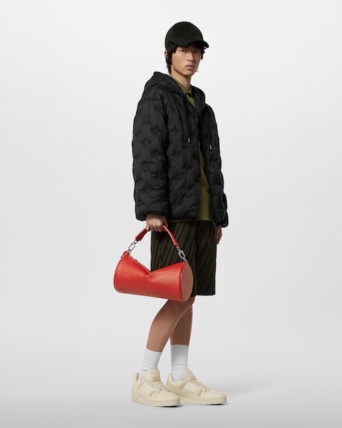 モノグラムキルテッドフーデッドブルゾン メンズ ウェア(洋服)