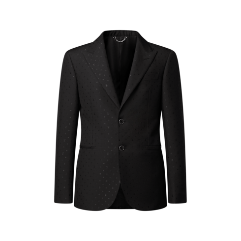Monogram Satin Single-Breasted Pont Neuf Jacket in Men's Ready-to-Wear All Ready-to-Wear collections by Louis Vuitton (Product zoom)