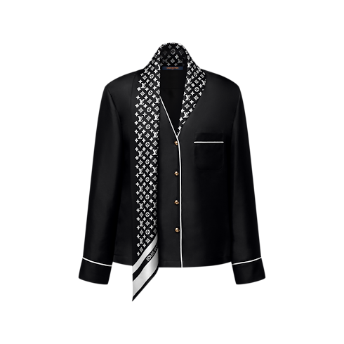 Monogram Scarf Pajama Top in Women's Ready-to-Wear Tops collections by Louis Vuitton (Product zoom)