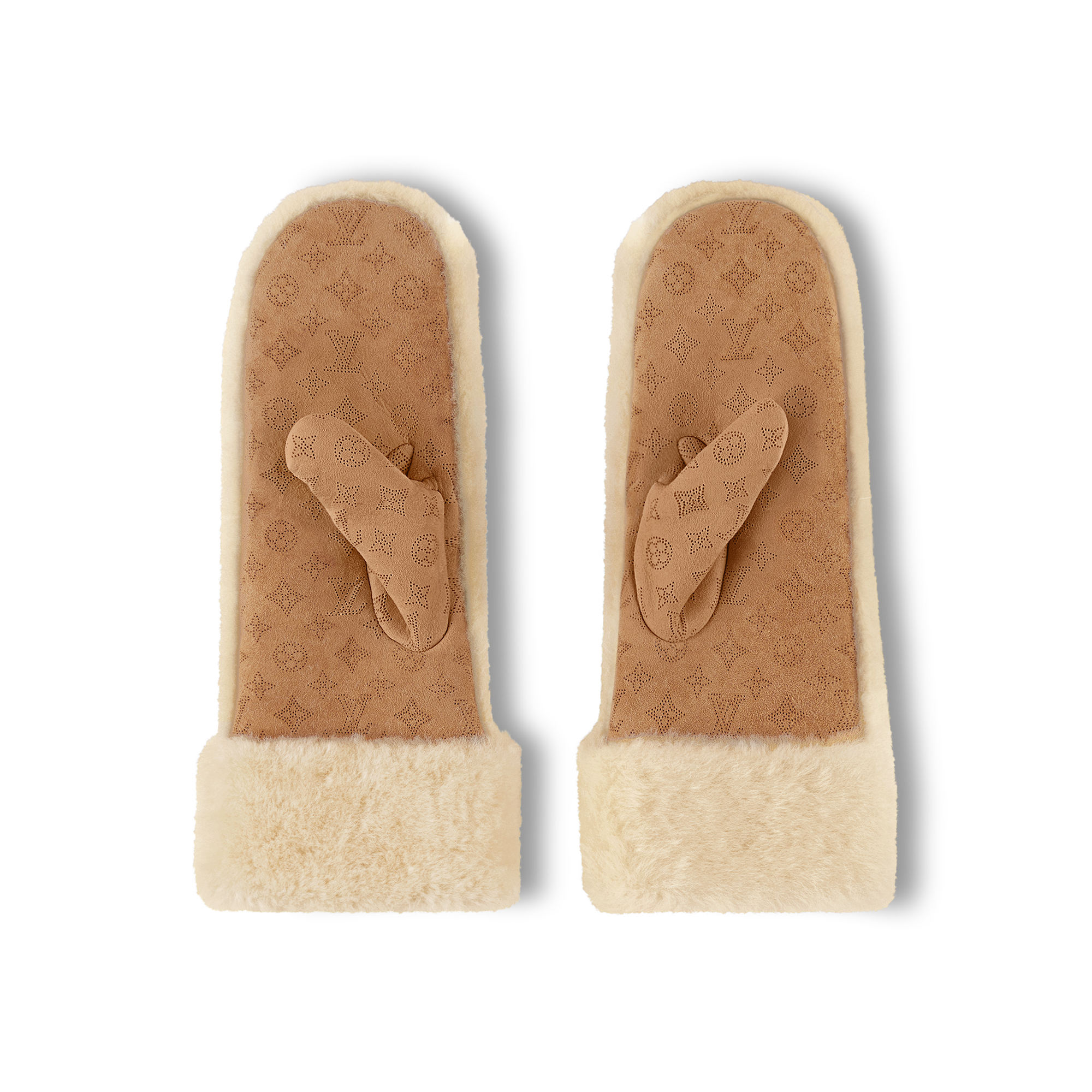 Monogram Shearling Mitts S00 in Wanita