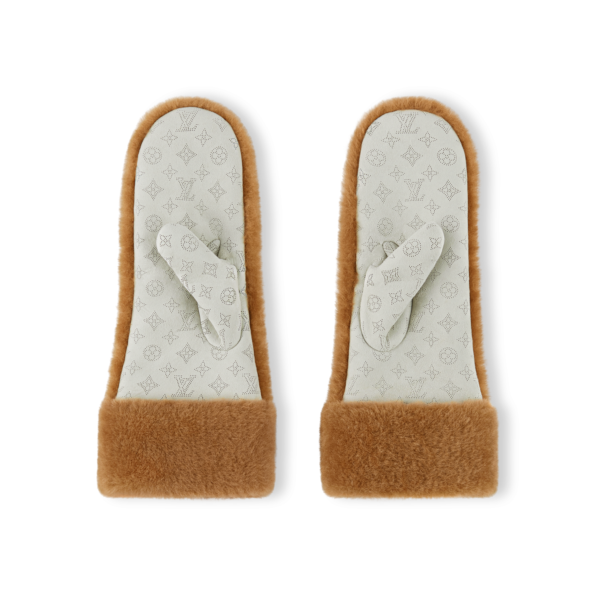 Monogram Shearling Mitts S00 in Wanita