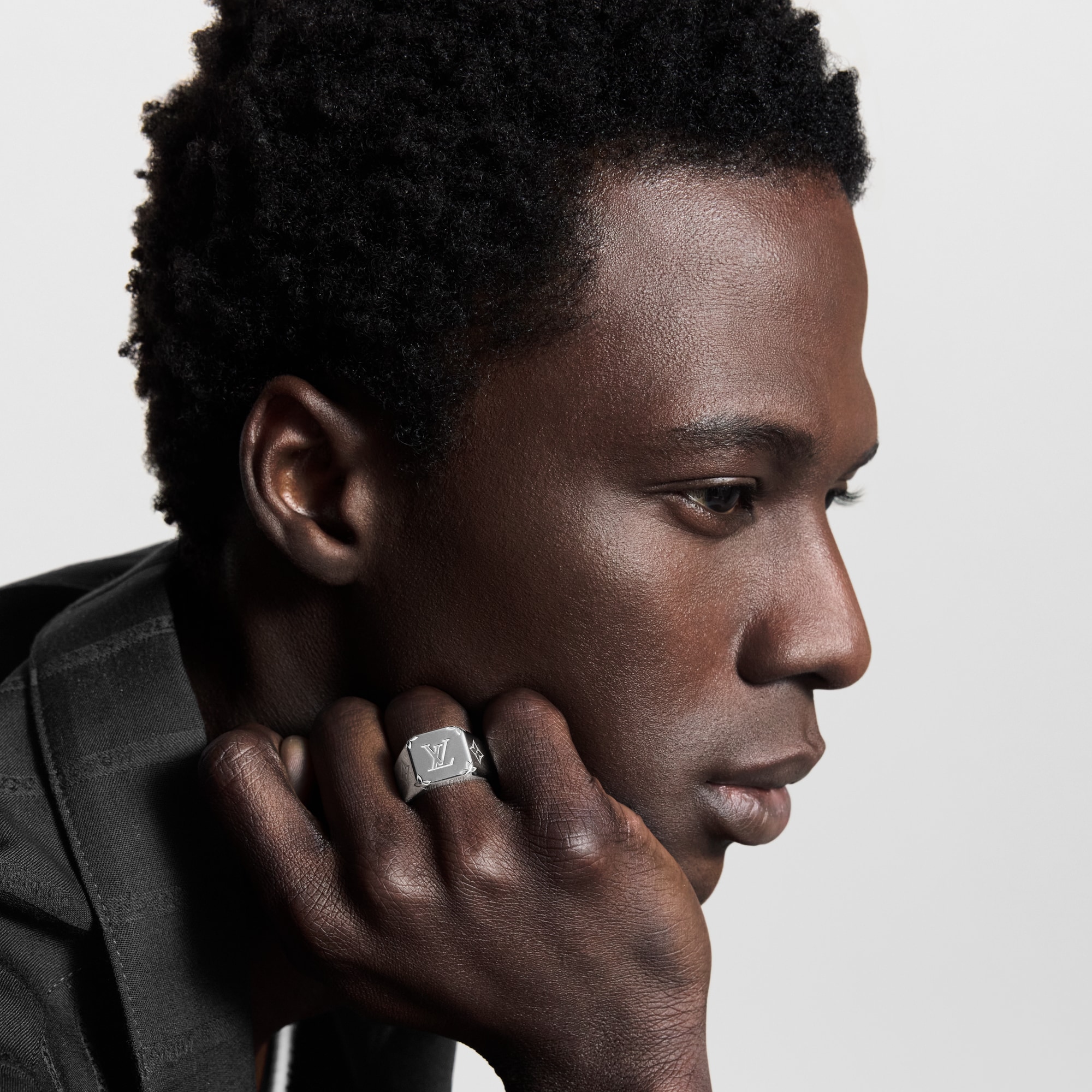 Monogram Signet Ring S00 in Pria