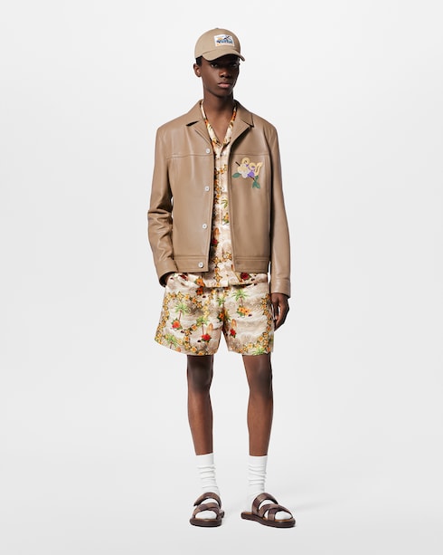 Monogram Silk Drawstring Shorts in Men's Ready-to-Wear Pants collections by Louis Vuitton