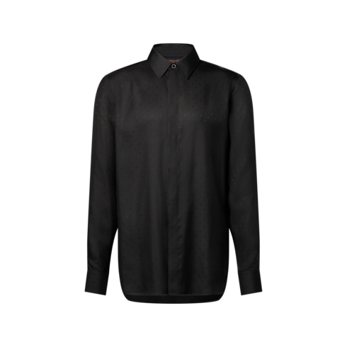 Monogram Silk Satin Long-Sleeved Shirt in Pria's Pakaian Kemeja collections by Louis Vuitton (Perbesar produk)