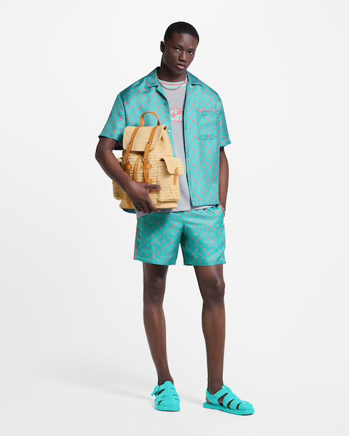 Monogram Silk Shorts in Pria's Pakaian Celana collections by Louis Vuitton