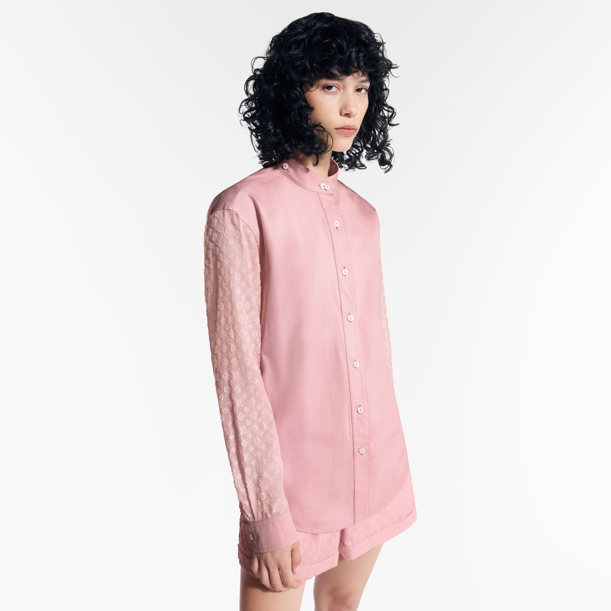 Monogram Sleeve Shirt  in Wanita