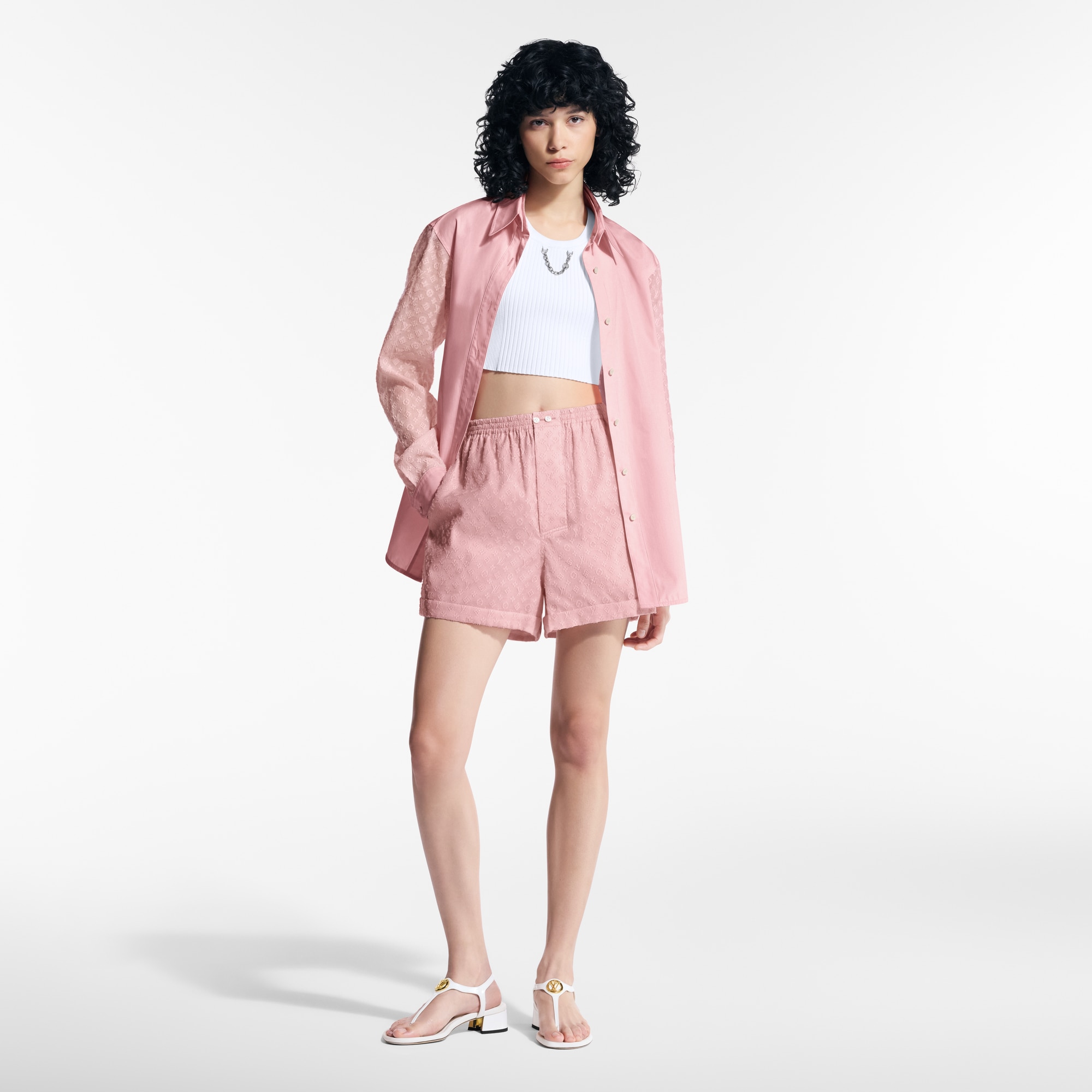 Monogram Sleeve Shirt  in Wanita