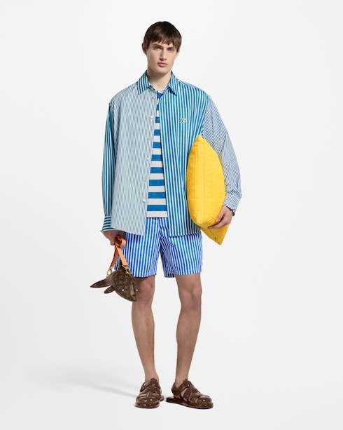 Monogram Striped Swim Shorts in Pria's Pakaian Pakaian Renang collections by Louis Vuitton