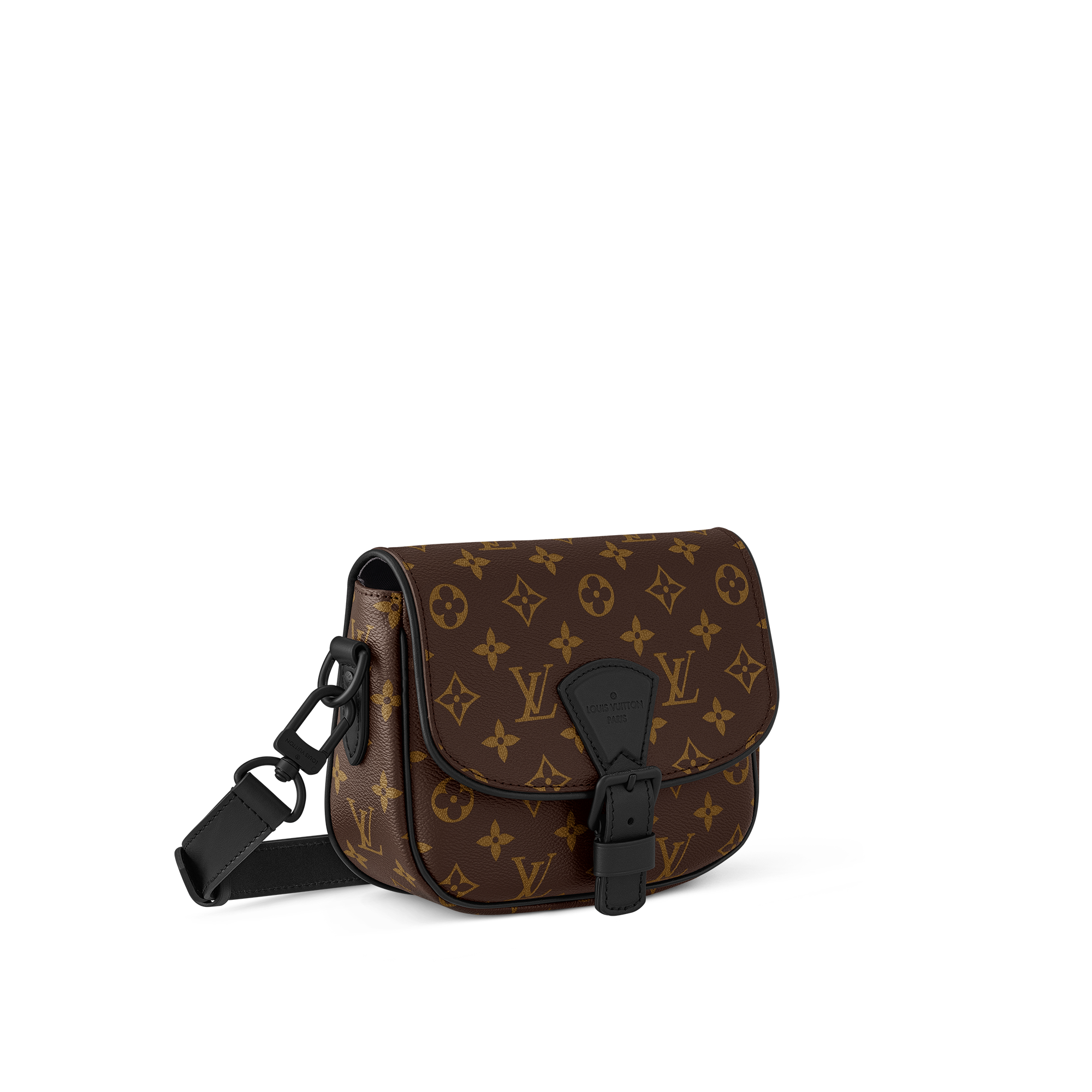 Montsouris Messenger PM Monogram Macassar Canvas in Pria