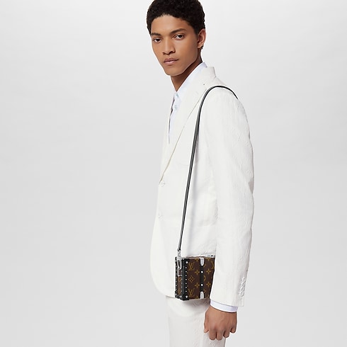 Neo Wallet Trunk Monogram Macassar in Les Extraordinaires's Hardsided Wearable Trunks collections by Louis Vuitton (Product zoom)