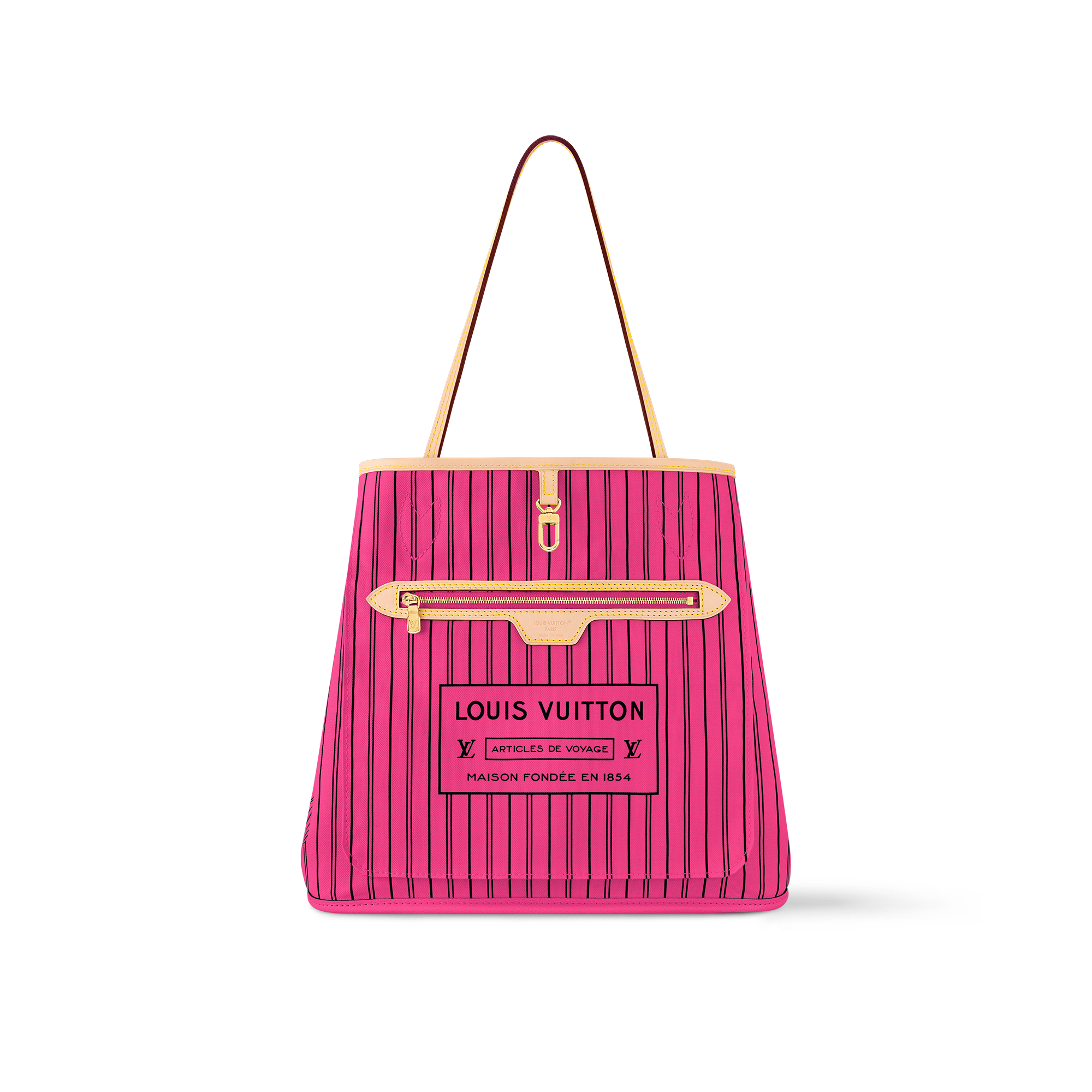 Neverfull Bandoulière Inside Out MM Monogram in Tas dan Aksesori Kulit