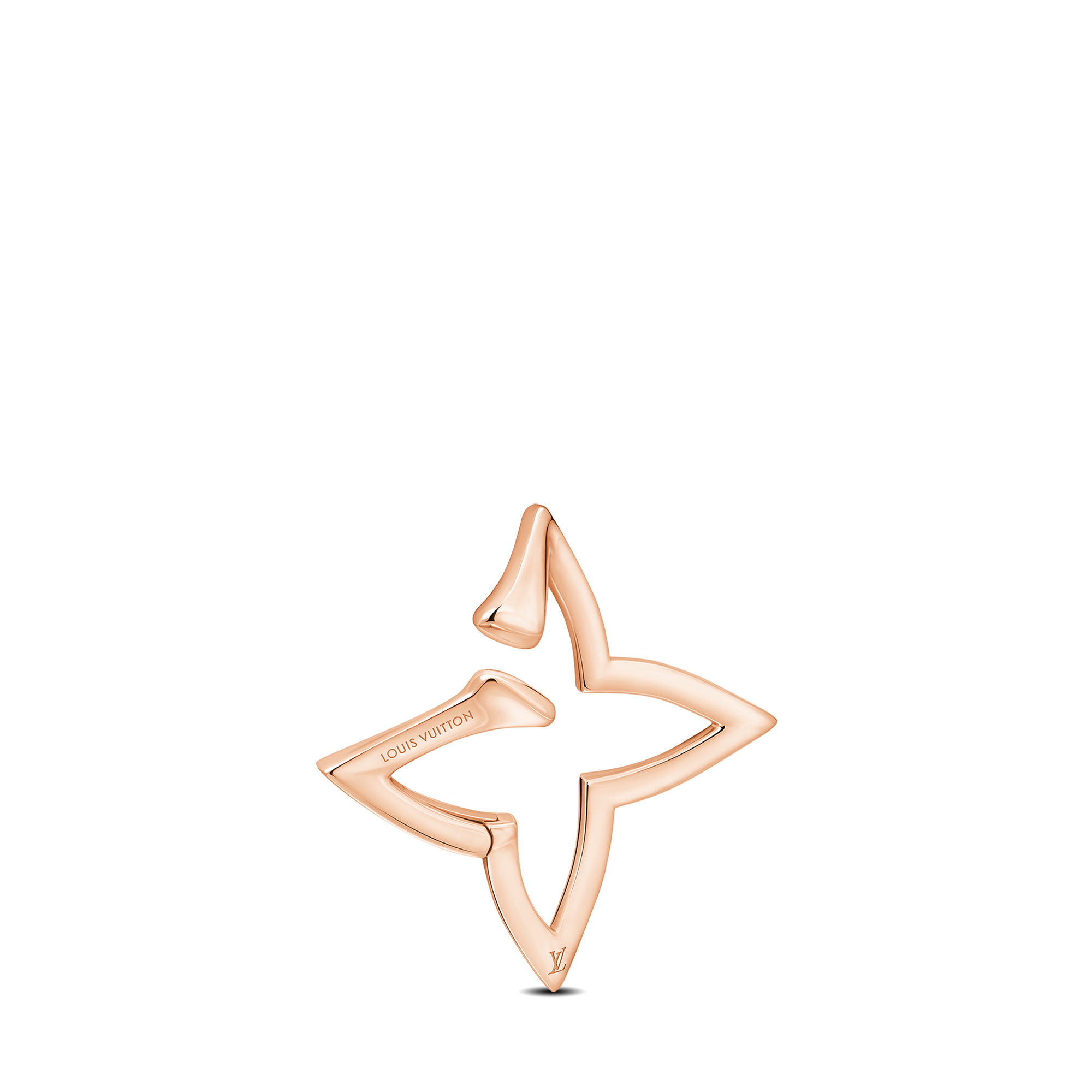 Ombre Blossom Overlap Hoop, Pink Gold and Diamonds - Per Unit  in Jewelry