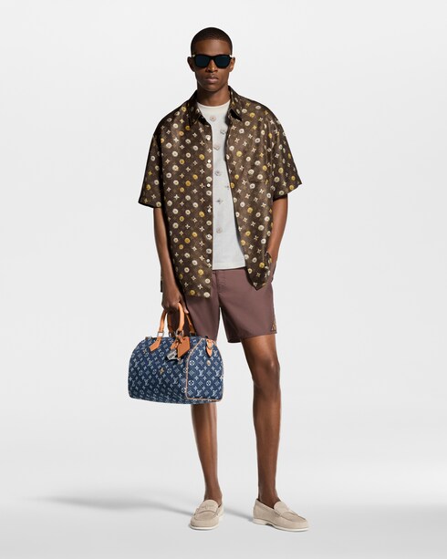 オーバープリント モノグラム ジャカード Tシャツ メンズ ウェア(洋服)