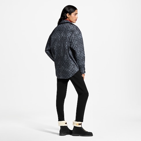 Padded Denim-Effect Monogram Overshirt in Wanita's Pakaian Mantel dan Jaket collections by Louis Vuitton (Perbesar produk)