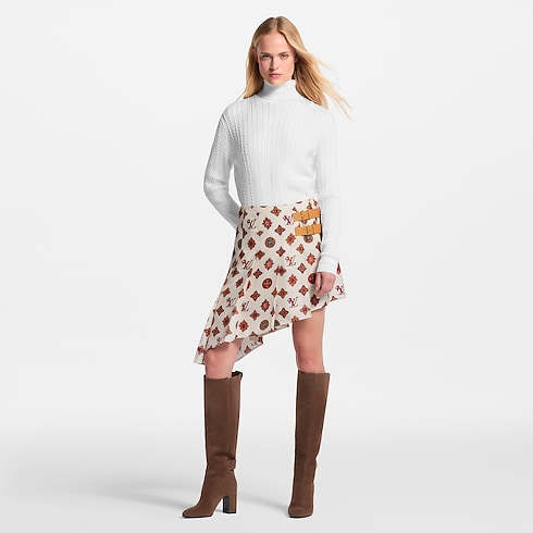 Paisley Monogram Asymmetrical Skirt in Women's Ready-to-Wear Skirts and Shorts collections by Louis Vuitton (Product zoom)