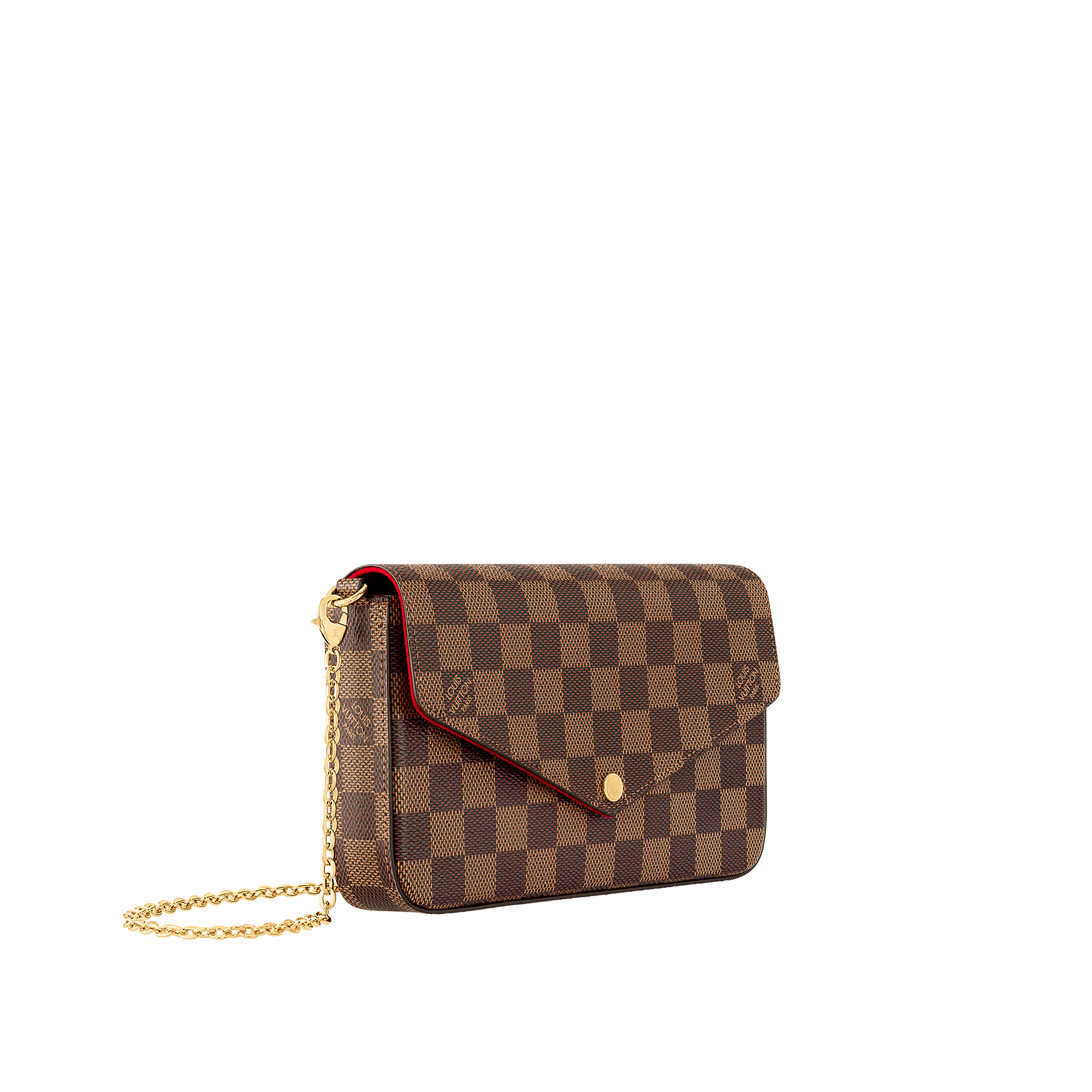 Pochette Félicie Damier Ebene Canvas in Women