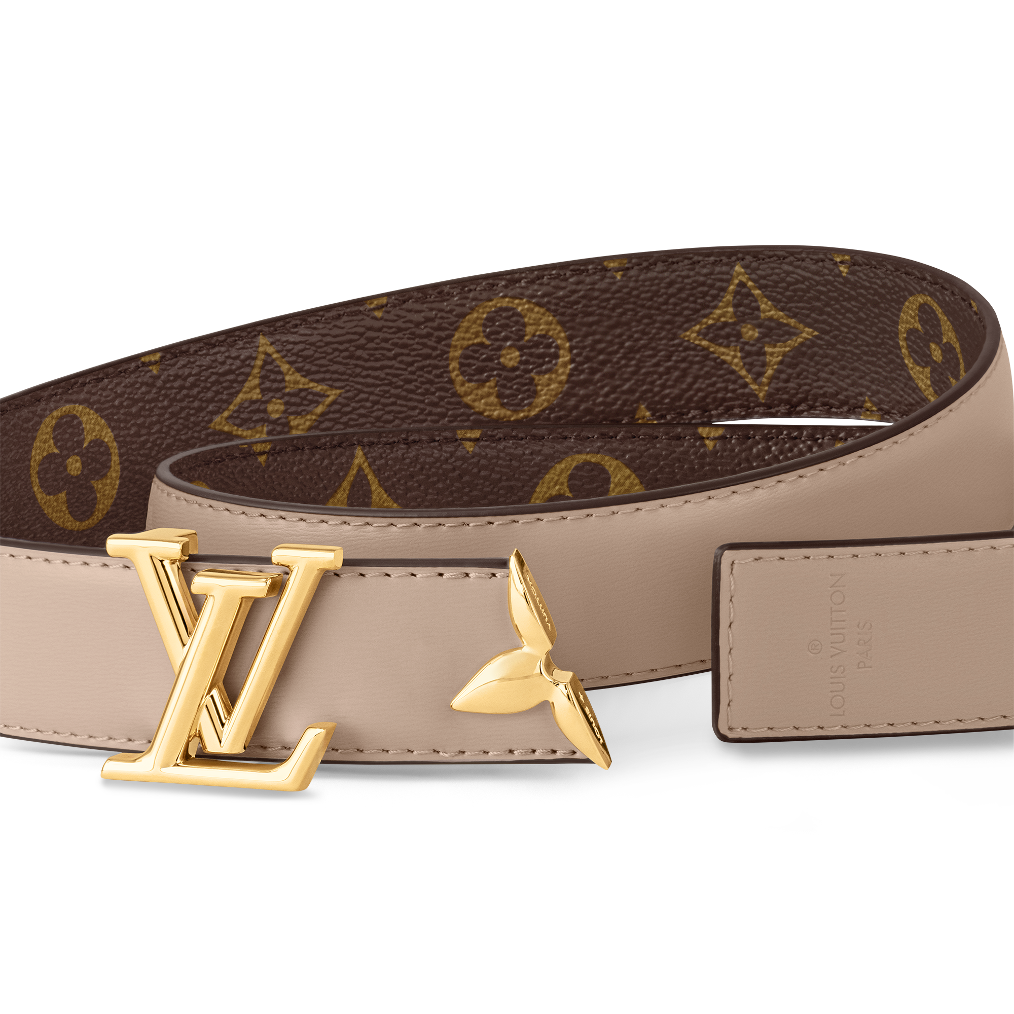 Pretty LV 30mm Reversible Belt Monogram in Wanita