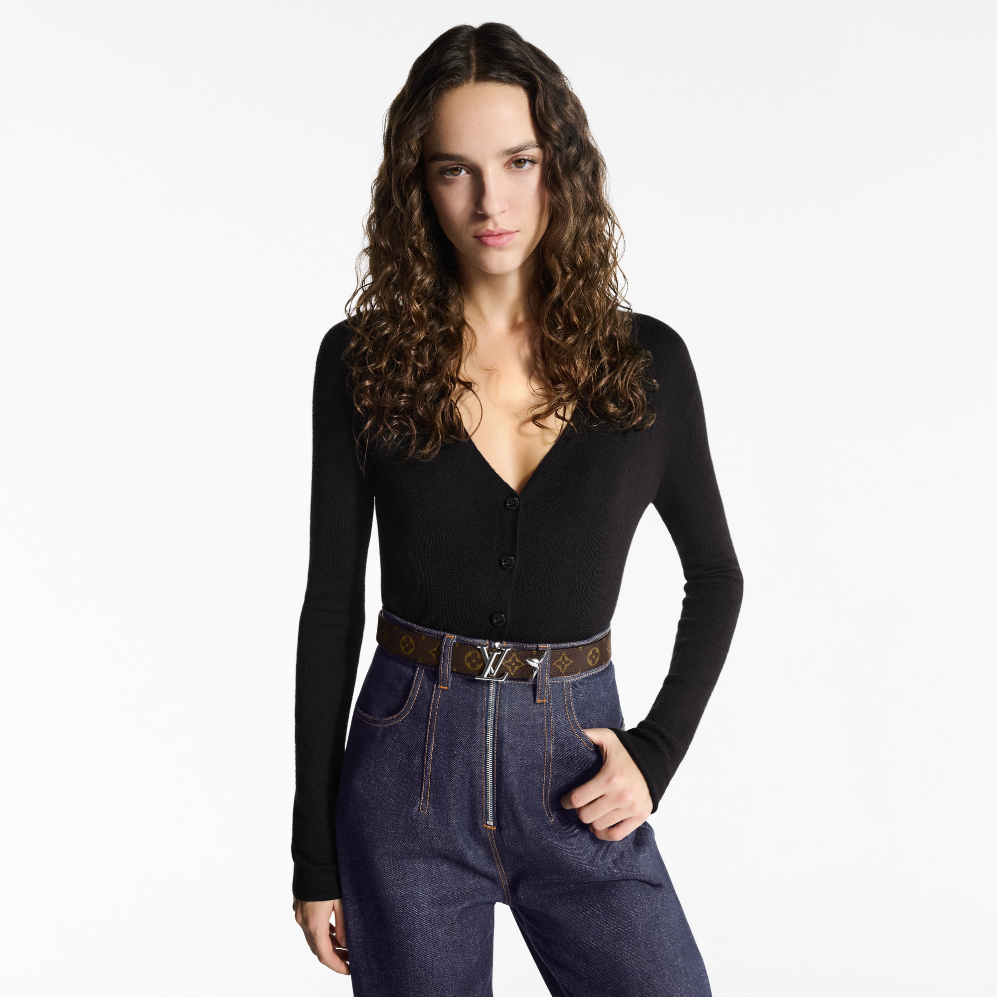 Pretty LV 30mm Reversible Belt Monogram in Wanita