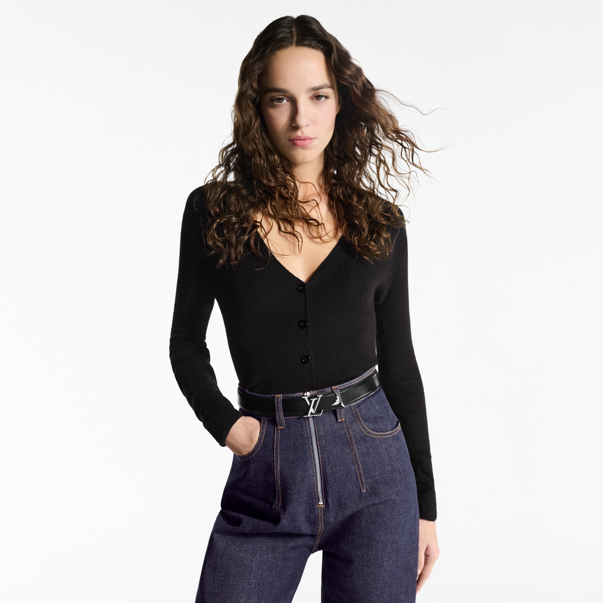 Pretty LV 30mm Reversible Belt Monogram in Wanita