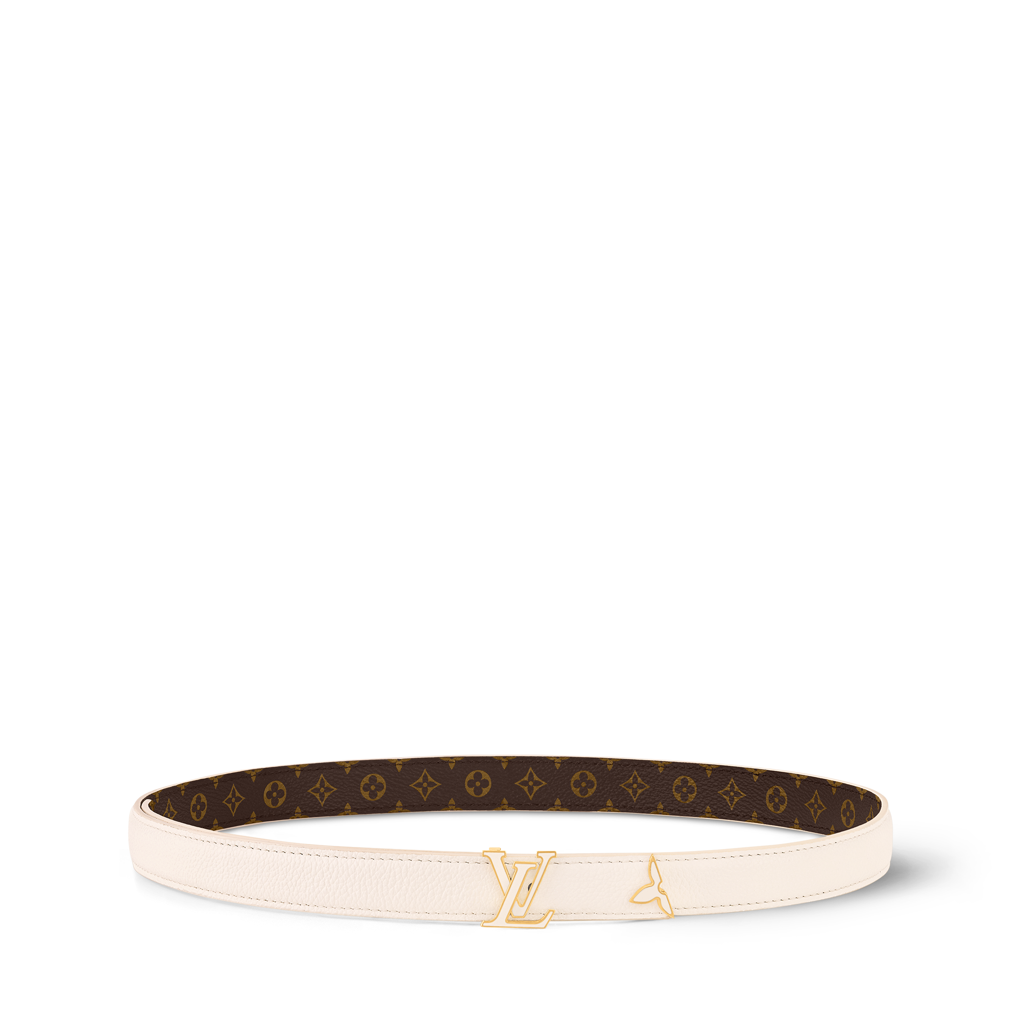 Pretty LV Enamel 20mm Reversible Belt Monogram in Wanita