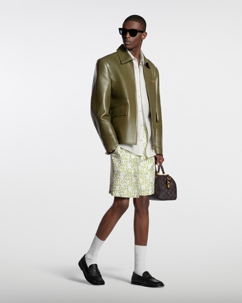 의류 팬츠 프린티드 실크 쇼츠 | 루이비통 공식 온라인 스토어®