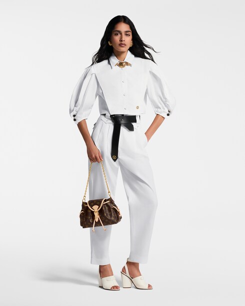 パフスリーブ ブラウス ウィメンズ ウェア(洋服)