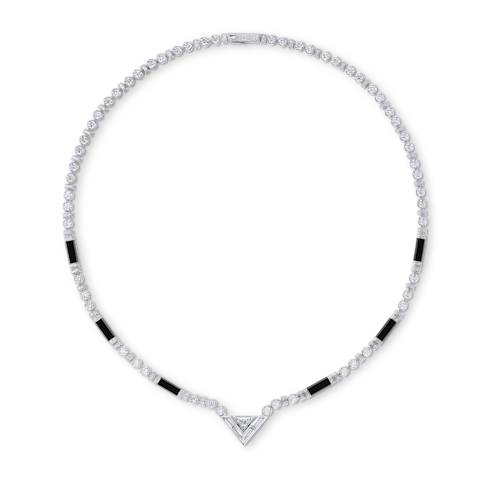 Pure V Bracelet, White Gold, Black Lacquer and Diamonds in Les Extraordinaires's Jewelry Bracelets collections by Louis Vuitton