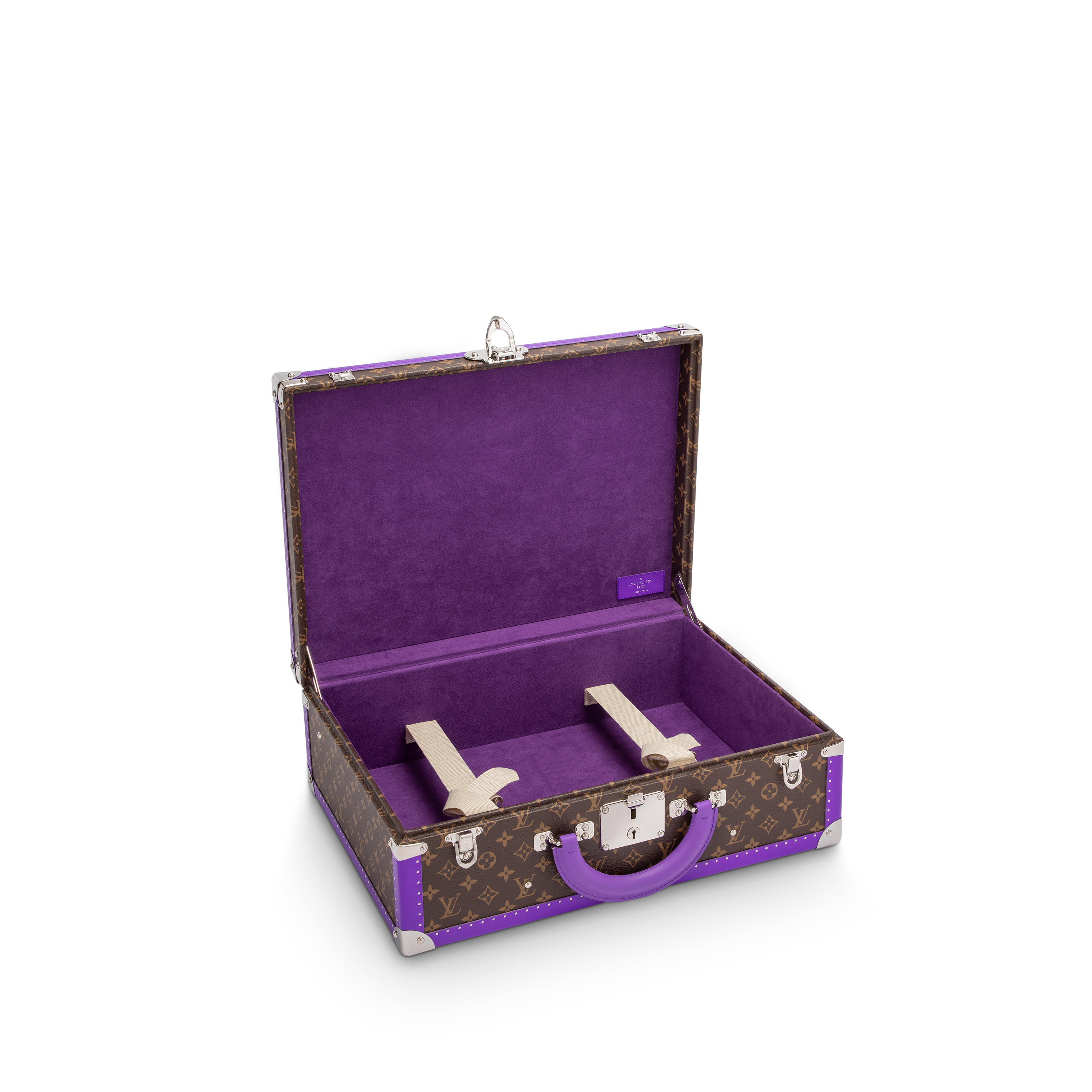 Pyramide Bisten Rainbow Monogram Macassar in Trunks, Travel and Home