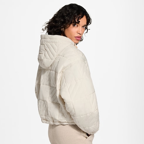 Quilted Damier Zip-Up Jacket in Wanita's Pakaian Mantel dan Jaket collections by Louis Vuitton (Perbesar produk)