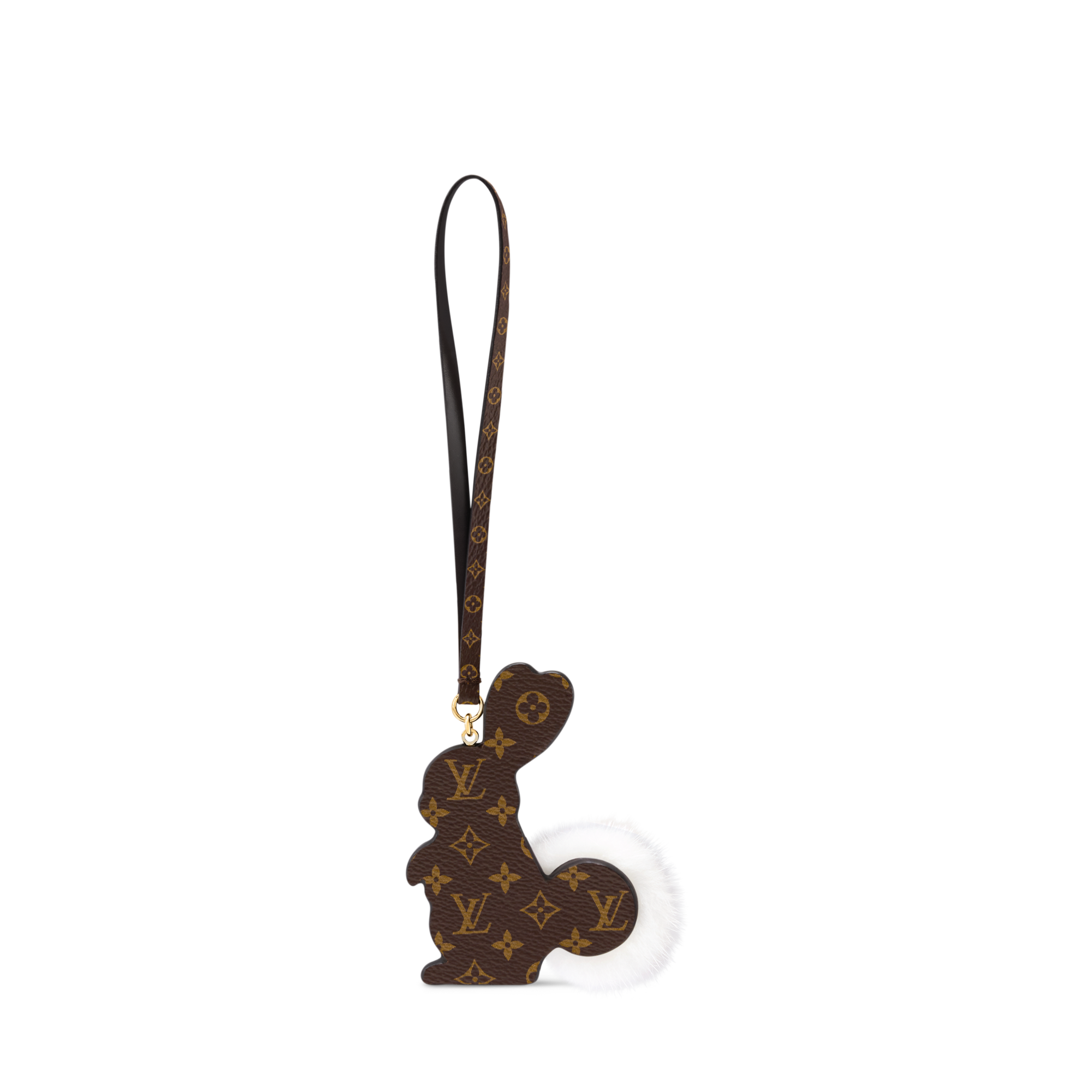 Rabbit LV Furry Friend Bag Charm S00 in Wanita