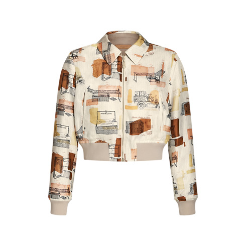 Reversible Flannel Bomber Jacket in Wanita's Pakaian Mantel dan Jaket collections by Louis Vuitton (Perbesar produk)
