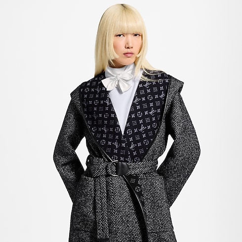 Reversible Hooded Wrap Coat in Wanita's Pakaian Mantel dan Jaket collections by Louis Vuitton (Perbesar produk)