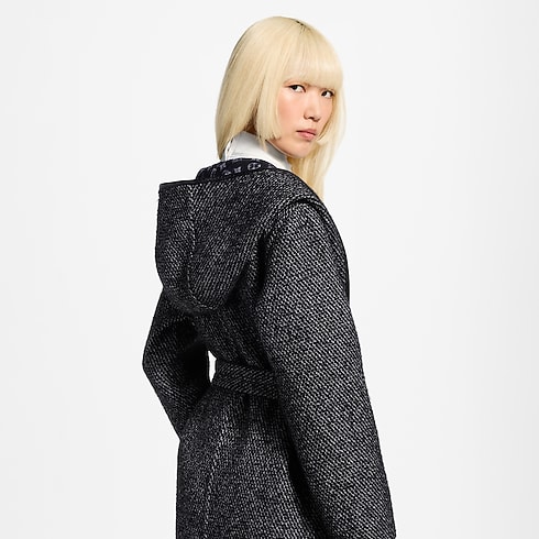 Reversible Hooded Wrap Coat in Wanita's Pakaian Mantel dan Jaket collections by Louis Vuitton (Perbesar produk)