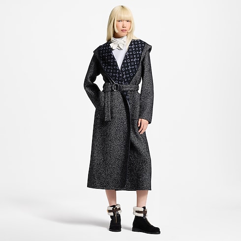 Reversible Hooded Wrap Coat in Wanita's Pakaian Mantel dan Jaket collections by Louis Vuitton (Perbesar produk)