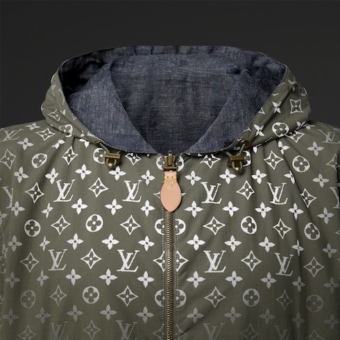 Reversible Monogram Reflective Windbreaker in Pria's Pakaian Outerwear dan Mantel collections by Louis Vuitton