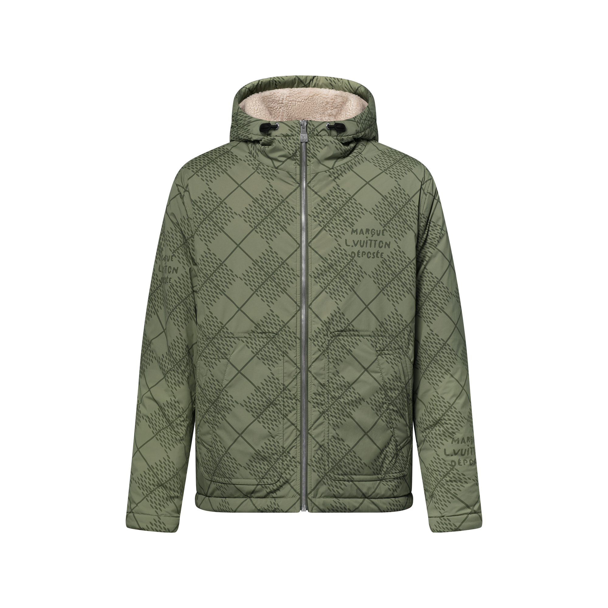 Reversible Nylon And Fleece Windbreaker  in Pria