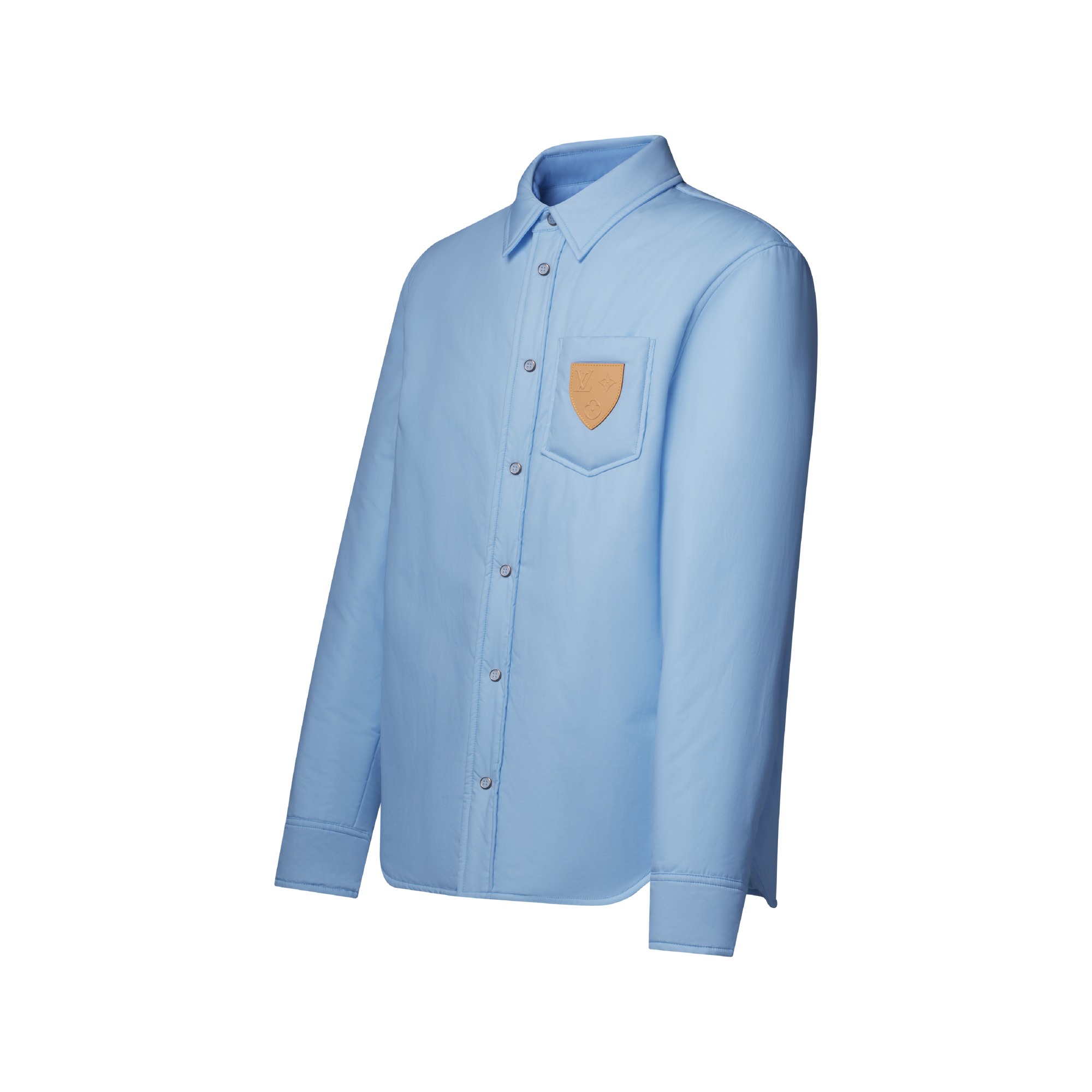 Reversible Padded Long-Sleeved Overshirt  in Pria