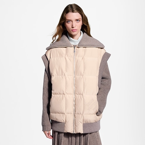 Ribbed Hem Quilted Gilet in Wanita's Pakaian Mantel dan Jaket collections by Louis Vuitton (Perbesar produk)