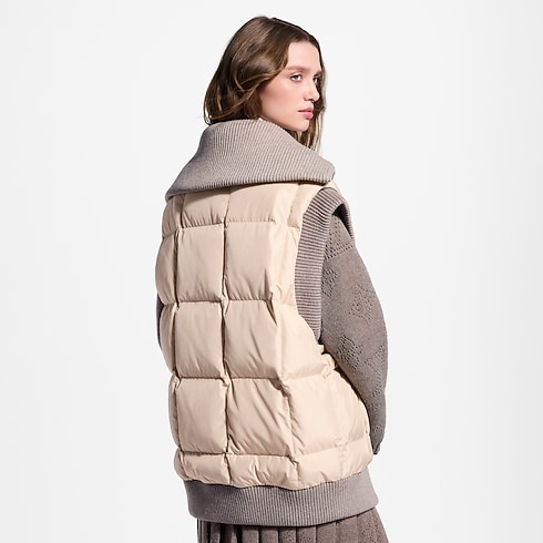 Ribbed Hem Quilted Gilet in Wanita's Pakaian Mantel dan Jaket collections by Louis Vuitton (Perbesar produk)