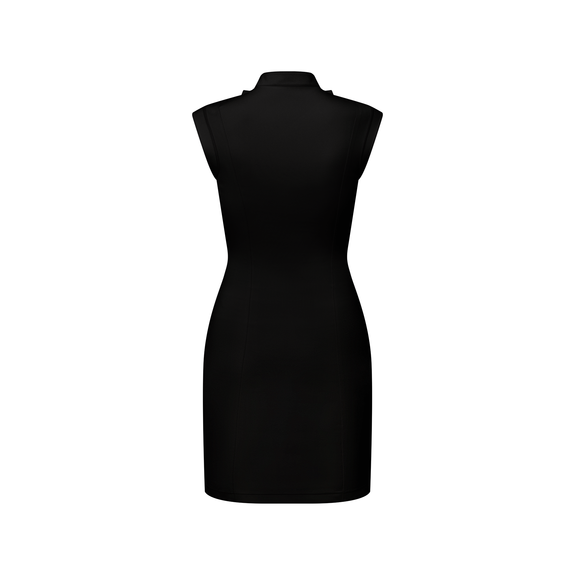 Ruffle Trim Technical Jersey Dress  in Wanita